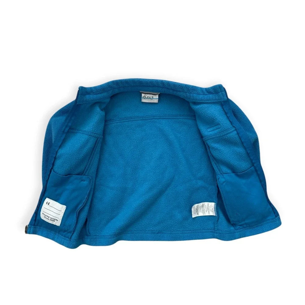 Columbia Kids Blue Full Zip Fleece Jacket Size 4T